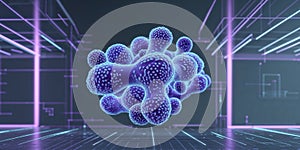 Holographic Representation of Bacteria Concept