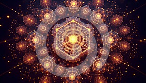 AI-Generated Honeycomb, AI generated image