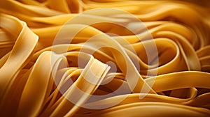 AI generated illustration of a background with raw tagliatelli pasta