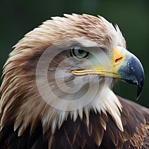 AI generated illustration of a bald eagle portrait