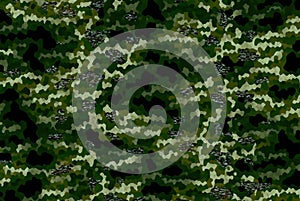 AI generated illustration of cadpat disruptive fabric