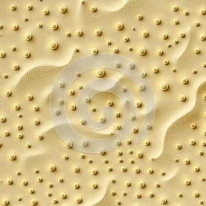AI generated illustration of a close-up of an array of tiny buttons on a white wall