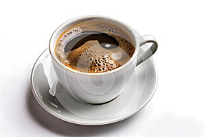 AI generated illustration of a cup of fresh coffee