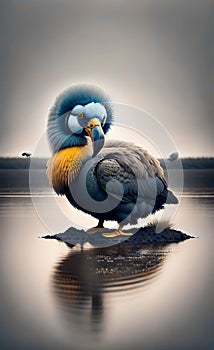 AI generated illustration of a Dodo bird
