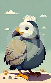 AI generated illustration of a Dodo bird