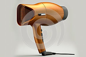 AI generated illustration of an oldstyle umber hair dryer