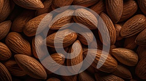 AI generated illustration of a pile of almonds