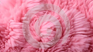 AI generated illustration of a pink fabric with a soft, fluffy texture