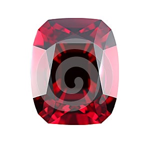 AI-generated illustration of ruby on a white background