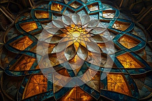AI generated illustration of the Sacred Geometry - the Golden Ratio and the Divine Proportion