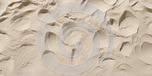 AI generated illustration of the sand on the beach with footprints