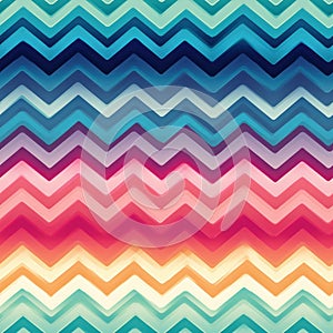 AI generated illustration of a vibrant wavy pattern