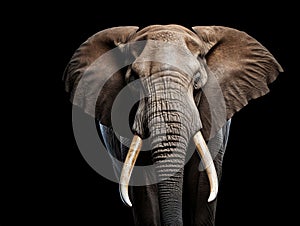 Ai Generated illustration Wildlife Concept of African Elephant