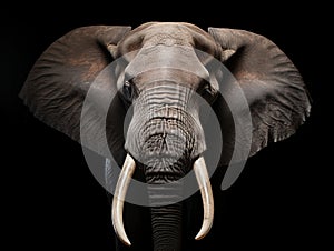 Ai Generated illustration Wildlife Concept of African Elephant