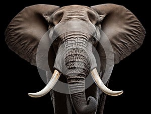 Ai Generated illustration Wildlife Concept of African Elephant