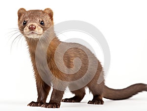 Ai Generated illustration Wildlife Concept of American Mink Neovison Vison 3 months old