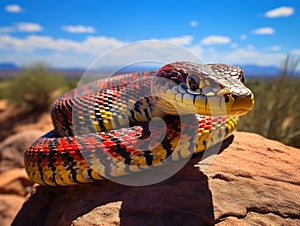 Ai Generated illustration Wildlife Concept of Arizona Longnose Snake
