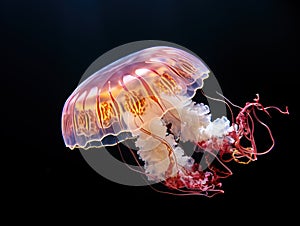Ai Generated illustration Wildlife Concept of Australian Spotted Jellyfish