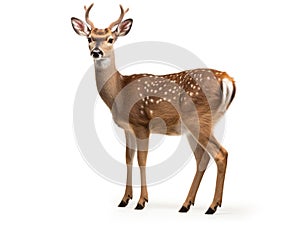 Ai Generated illustration Wildlife Concept of Beautiful sika deer