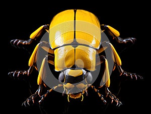 Ai Generated illustration Wildlife Concept of Beetle Dynastes granti