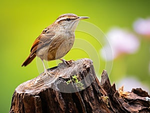 Ai Generated illustration Wildlife Concept of Carolina Wren (Thryothorus ludovicianus)