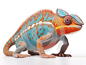 Ai Generated illustration Wildlife Concept of Chameleon Furcifer Pardalis - Ankify