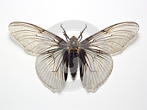 Ai Generated illustration Wildlife Concept of Cicada wings isolated