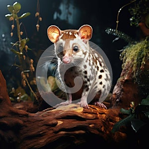 Ai Generated illustration Wildlife Concept of Eastern Spotted Quoll