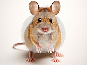Ai Generated illustration Wildlife Concept of Front view of Wood mouse
