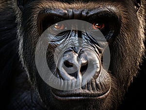 Ai Generated illustration Wildlife Concept of Gorilla (captive)