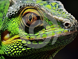 Ai Generated illustration Wildlife Concept of Iguana lizard - reptile