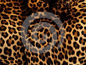 Ai Generated illustration Wildlife Concept of Leopard fur