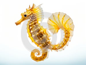 Ai Generated illustration Wildlife Concept of Longsnout seahorse or Slender seahorse