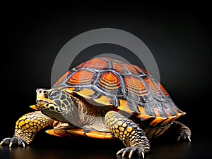 Ai Generated illustration Wildlife Concept of North American Wood Turtle