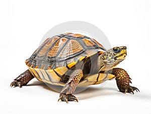 Ai Generated illustration Wildlife Concept of North American Wood Turtle