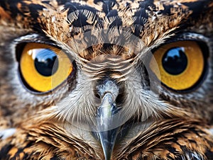 Ai Generated illustration Wildlife Concept of Owl