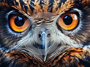 Ai Generated illustration Wildlife Concept of Owl