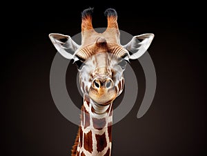 Ai Generated illustration Wildlife Concept of Somali Giraffe