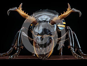 Ai Generated illustration Wildlife Concept of Stag beetle