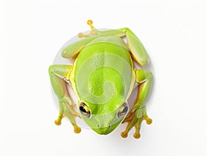 Ai Generated illustration Wildlife Concept of Tree frog on white background