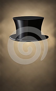 AI generated illustration of a wizard black tophat