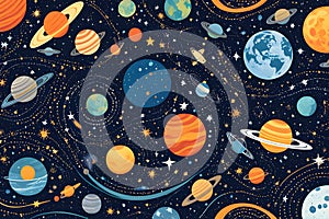 AI Generated- illustrations for the concept of physics on the topic of Astrophysical Adventures