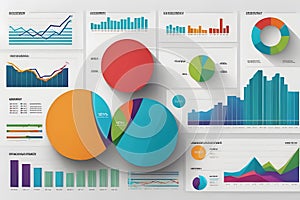 AI Generated-illustrations for the concept of physics on the topic of Global Market Trends