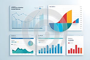 AI Generated-illustrations for the concept of physics on the topic of Global Market Trends