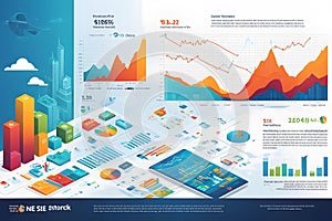 AI Generated-illustrations for the concept of physics on the topic of Indian Stock Exchange