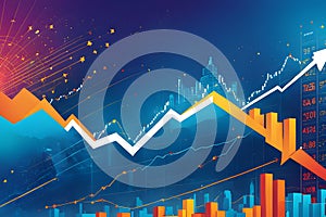 AI Generated-illustrations for the concept of physics on the topic of Indian Stock Exchange