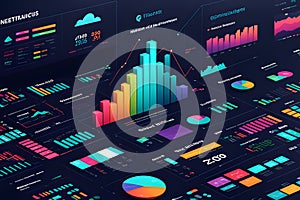 AI Generated-illustrations for the concept of physics on the topic of Market Analysis Insights