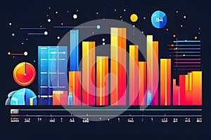 AI Generated-illustrations for the concept of physics on the topic of Market Analysis Insights