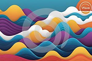 AI generated illustrations for the concept of physics on the topic of Wave Wonders