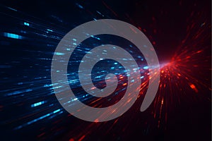 High Speed Data Transfer Binary Code Stream Digital Information